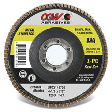 CGW Abrasives 41712 - Fast Cut Z-PC Flap Discs