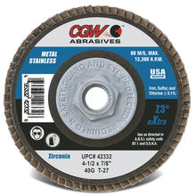 CGW Abrasives 42112 - eXtra Z3 Zirconia Flap Discs