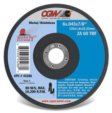 CGW Abrasives 45098 - Super Quickie Cut Reinforced Cut-Off Wheels