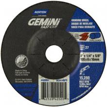Saint-Gobain Abrasives Inc. 66252842020 - 4 x 1/4 x 5/8 In. Gemini FC Grinding Wheel 24 N BDA T27