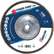Weiler Abrasives 51168 - Flap Disc - Tiger Paw