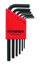 Bondhus 12246 - Set 6 Hex L-wrenches 1.5-5mm - Short
