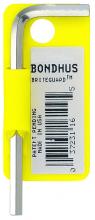 Bondhus 16218 - 5/8"   BriteGuard Plated Hex L-wrench - Short - Tagged/Barcoded
