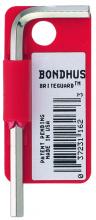 Bondhus 16264 - 5.0mm BriteGuard Plated Hex L-wrench - Short - Tagged/Barcoded