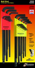 Bondhus 20699 - Set 22 Ball End L-Wrenches IN/MM XL Double Pack - 16037 (.050-3/8") + 16099 (1.5-10mm)
