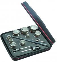 LS Starrett KD09041-N - Diamond grit general purpose kit with 9 hole saws and 4 accessories