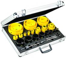LS Starrett KMX25061-N - DCH/CT/CSC Electricians kit with 25 hole saws and 6 accessories