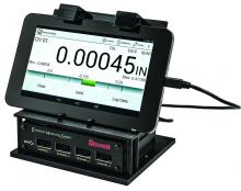 LS Starrett RMS2704 - EMS4 READOUT / DATA COLLECTION SYSTEM W/TABLET, SOFTWARE, MUX BOX