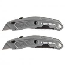 CRAFTSMAN CMHT10588 - CRAFTSMAN Quick Change Retractable Utility Knives 2 Pack
