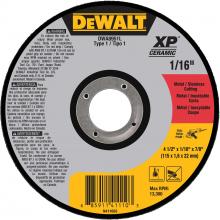 DEWALT DWA8951L - DEWALT Dwa8951L 4-1/2" X 1/16" X 7/8" Xp Ceramic Type 1 Metal / Stainless Cutting Wheel