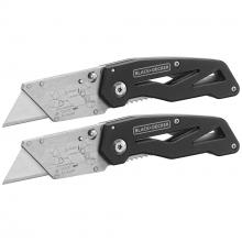 BLACK AND DECKER BDHT10001 - BLACK+DECKER Utility Knife, Folding, 2 Pack