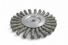 Brush Research Manufacturing BTC6S30 - BRM BTC6S30, 6" Knotted Wire Wheel, .030 SS, 5/8-1/2" Arbor Hole, 1.437" Trim, .437"